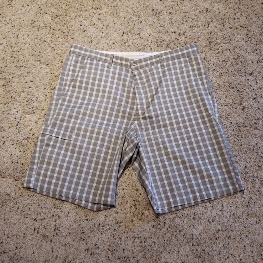 MENS PLAID GOLF SHORTS